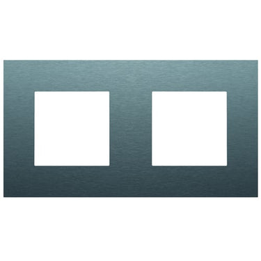 Ramme 2-modul Pure alu blue grey - 1