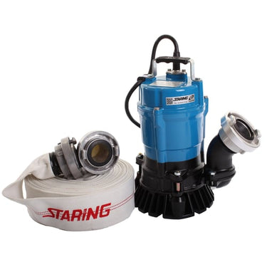 400W Tsurumi entreprenørpumpesæt HS2.4S 1-15 2" m/15m slange og koblinger - 1