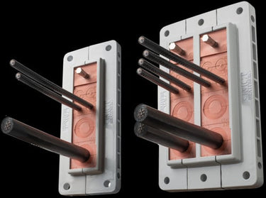Brattberg Tavlekit RFCS 20/14 åbenbar dobbelramme RFCS002014 - 12x Cable/pipe range Ø 2.5-16.0 & 2x 14.5-33.0 (mm) - 1