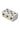 Kronemuffe porcelæn 16 mm2 3 polet med hul - 1