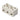 Kronemuffe porcelæn 6 mm2 (massiv) 3 polet med hul - 1