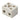 Kronemuffe porcelæn 6 mm2 (massiv) 2 polet med hul - 1