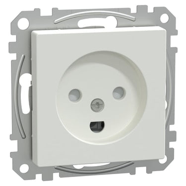 Merten System M stikkontakt 2-polet med DK-jord 16A polarhvid - 1