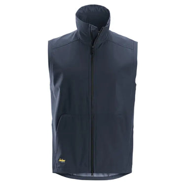 Snickers AllroundWork vindtæt softshellvest str 4XL navy kort - 1