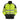 Snickers Hi-Vis sweatjakke lang lynlås kl. 2 str L gul/sort - 1