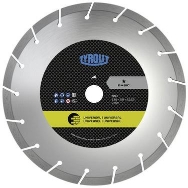Diamant tørskæreskive Basic 230x2,6x22,23 Universal - 1