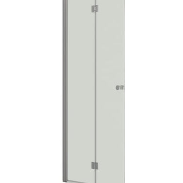 Dansani Match B-foldedør 89-91cm satin/klar - 1