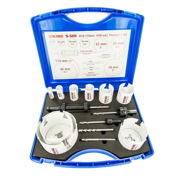 VIKING Hulsavesæt S-500 CC Carbide Cut 19-114 mm VVS 9 hulsave multi-purpose - 1