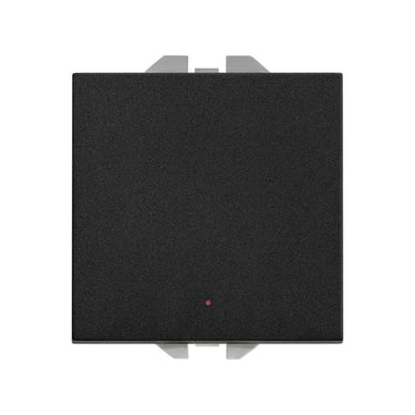 Simon 270 1-polet afbryder med lys og 100% Touch 10A - 230V mat sort - 1