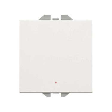 Simon 270 1-polet afbryder med lys og 100% Touch 10A - 230V mat hvid - 1