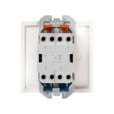 Simon 270 Krydsningsafbryder med lys og 100% Touch 10A - 230 mat hvid - 1