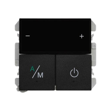 Simon 270 IO termostat til el-gulvvarme mat sort - 1