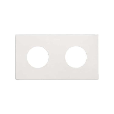 Simon 270 minima ramme til clean stikkontakt 2 modul mat hvid - 1