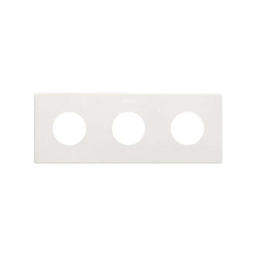 Simon 270 minima ramme til clean stikkontakt 3 modul mat hvid - 1