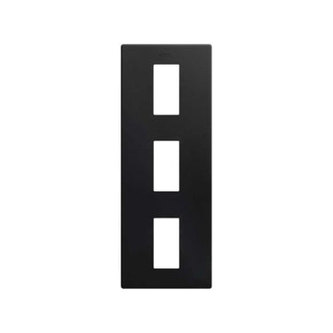 Simon 270 minima ramme 3 modul lodret mat sort - 1