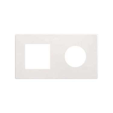 Simon 270 combi ramme 1 modul minima clean + 1 modul Icon mat hvid - 1
