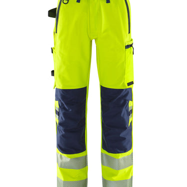 Green stretchbukser kl.2 2645 Hi-Vis gul/marine str C64 - 1