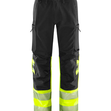Green stretchbukser kl.1 2647 GS Hi-Vis gul/sort str D116 - 1