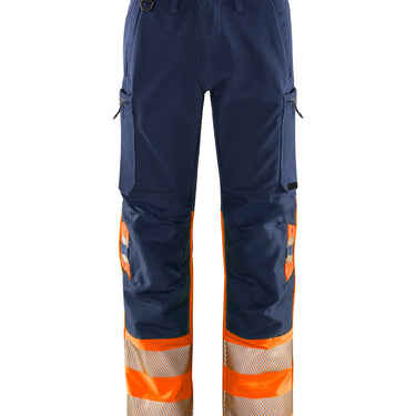 Green stretchbukser kl.1 2647 Hi-Vis orange/marine str D108 - 1
