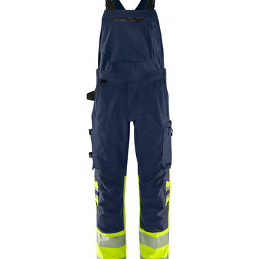 Green stretch overalls kl.1 Hi-Vis gul/marine str C66 - 1