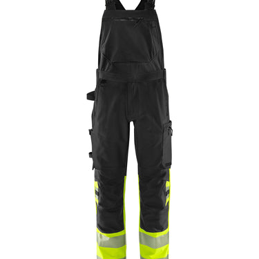 Green stretch overalls kl.1 Hi-Vis gul/sort str C66 - 1
