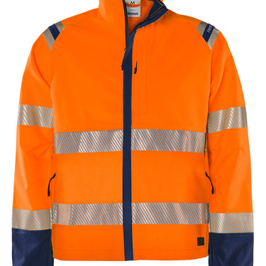 Green stretchjakke kl.3 4647 Hi-Vis orange/marine str 4XL - 1