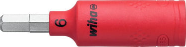 Wiha Indv. Sekskant top 1/4" VDE 1000V 6mm - 1
