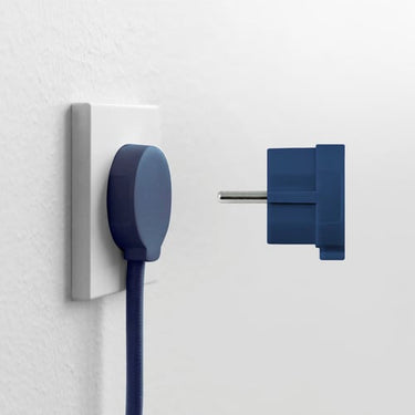 NORM stikprop Schuko mat blå - 1