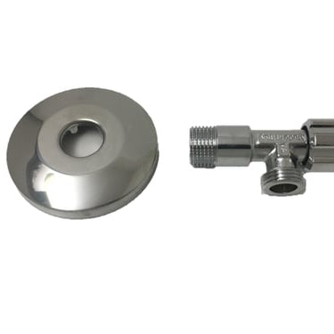 Unite stopventil  1/2" x  1/2" med 77 mm roset kort version - 1