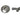 Unite stopventil  1/2" x  3/8" med 77 mm roset kort version - 2