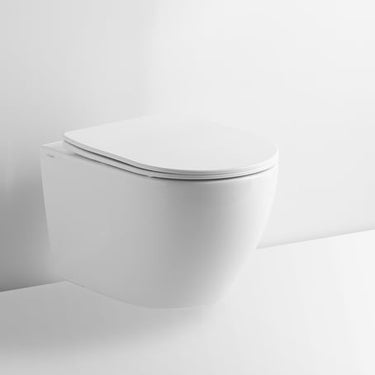 Lavabo Studio væghængt toilet rimless m/slim toiletsæde hvid - 1