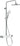 Duravit brusestystem inkl. hylde 1050 krom /hvid - 1