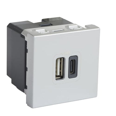 Arteor dobbelt USB type C + A 3A 15W magnesium - 1