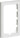 FUGA ramme Softline 63 2 modul lodret hvid - 1