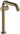 hansgrohe Tecturis S 1-grebs håndvaskarmatur 167mm tud t/hv u/bv børstet bronze - 1