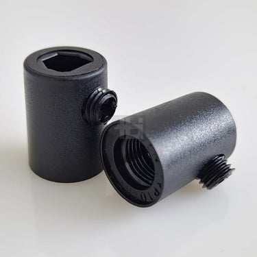 Pinolaflastning med 10mm indvendig gevind sort - 1