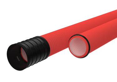 Kabelrør Hard HDPE Ø110/94 6M 450N Rød - 1