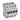 TX³ MCB automatsikring B50 3pol+nul 4M 10000/10KA - 1