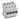 TX³ MCB automatsikring B50 4pol 4M 10000/10KA - 1