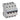 TX³ MCB automatsikring C6 4pol 4M 10000/10KA - 1