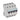 TX³ MCB automatsikring C0,5 4pol 4M 6000/6KA - 1