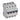 TX³ MCB automatsikring C1 4pol 4M 6000/6KA - 1