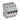 TX³ MCB automatsikring C4 4pol 4M 6000/6KA - 1