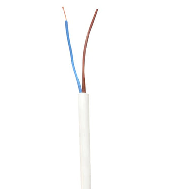 Plastkappeledning H05 VV-F 2X1,50 Hvid R50 - 1