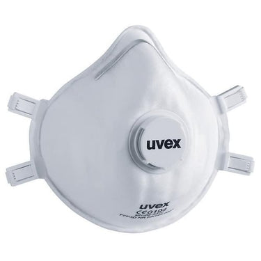 Uvex silv-Air c 2312 FFP3 formstøbt maske med ventil 15stk - 1