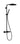 hansgrohe Pulsify S Puro termostatbatteri kunststof/metal ø260mm/1,6m sl m/hovedbr.arr mat sort - 1