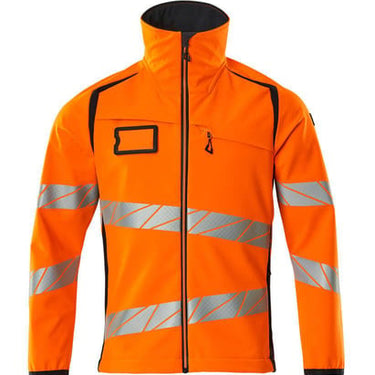Mascot Softshell jakke 19002 Hi-Vis orange/mørk marine str L - 1