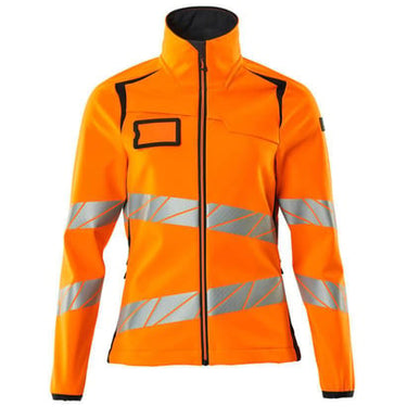 Mascot Softshell jakke 19012 Hi-Vis orange/mørk marine str 4XL - 1
