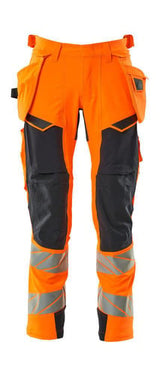 Mascot Bukser med hængelommer 19031 Hi-Vis orange/mørk marine str 82C49 - 1