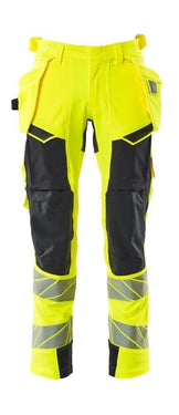 Mascot Bukser med hængelommer 19031 Hi-Vis gul/mørk marine str 90C46 - 1